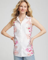 Chico's Collections No Iron™ Tropical Floral Sleeveless Shirt