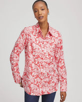 Chico's Collections No Iron™ Long-Sleeved Folklore-Floral Shirt
