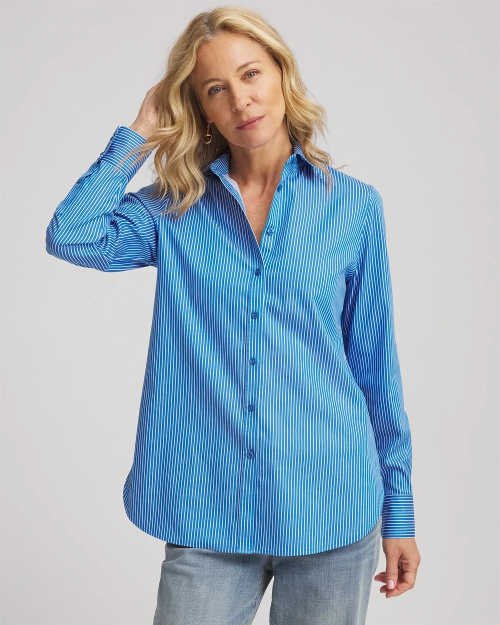 Chico's Collections No Iron™ Classic Striped Shirt