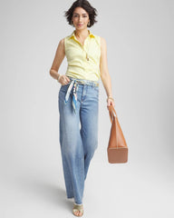 Chico's Collections No Iron™ Sleeveless Sateen Shirt