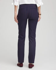 Chico's Collections Shadow Stripe Brigitte™ Slim Pull-On Pants
