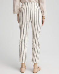 Chico's Collections Brigitte™ Slub Striped Cropped Pants