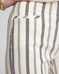 Chico's Collections Brigitte™ Slub Striped Cropped Pants