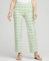Chico's Collections Brigitte™ Wide Leg Plaid Cropped Pants