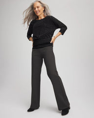 Chico's Collections Juliet Wide Full-Length Ponte Pants
