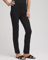 Chico's Collections Juliet Slim Trim Detail Ankle Pants