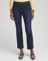 Chico's Collections Girlfriend Cropped Flared Jeans