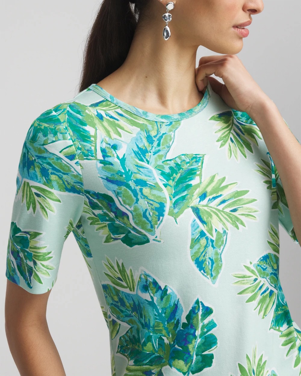 Chico's Clothing Pima Short Sleeve Everyday Tee