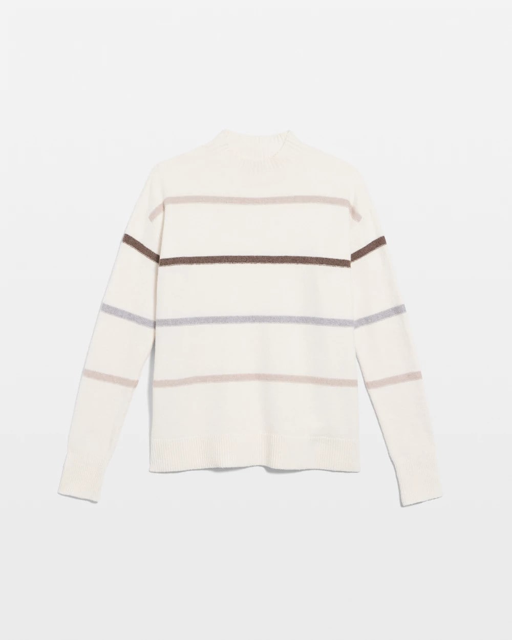 Chico's Clothing Sequined Stripe Pullover Sweater