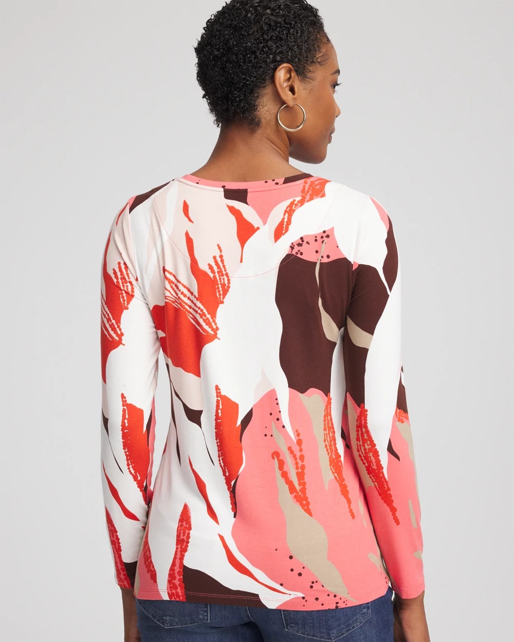 Chico's Clothing Tropical Touch of Cool™ Layering Tee