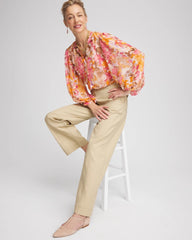 Chico's Clothing Split-Neck Blouse