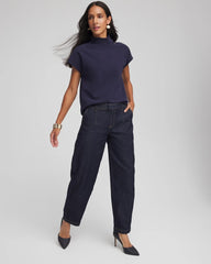 Chico's Clothing Tapered Trouser Jeans
