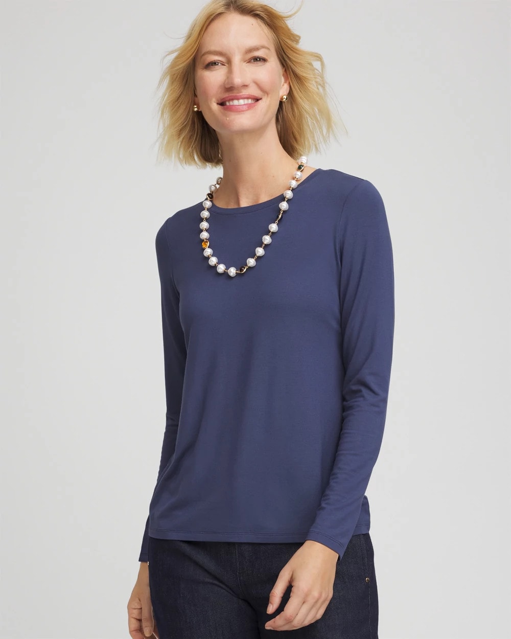 Chico's Clothing Touch of Cool™ Layering Tee