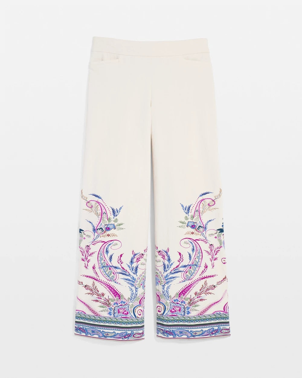 Chico's Clothing Brigitte™ Paisley Wide-Leg Cropped Pants