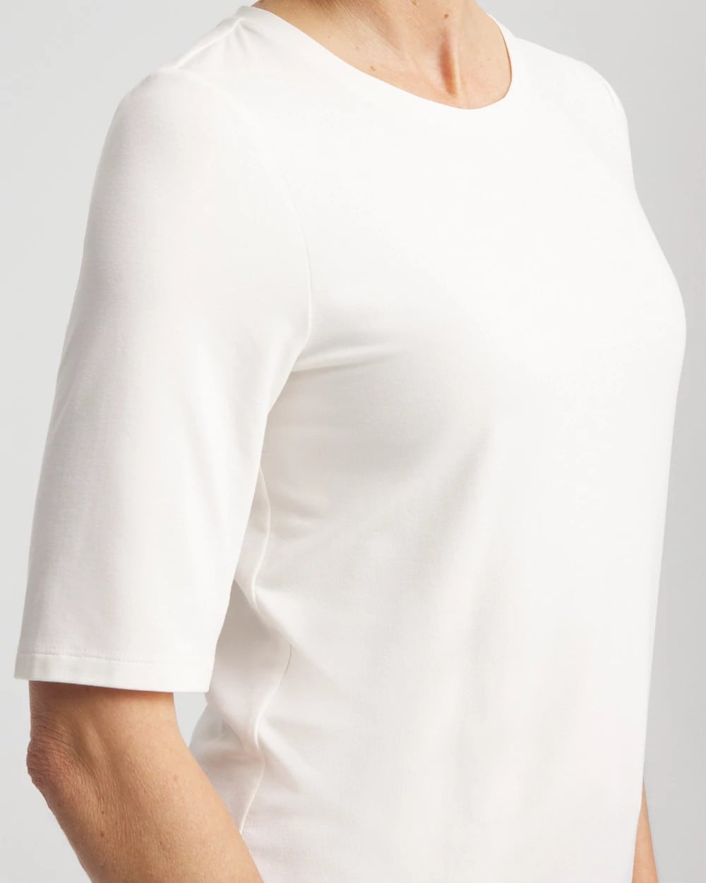 Chico's Clothing Elbow Sleeve Tee
