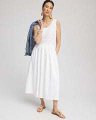 Chico's Clothing Crochet-Bodice Maxi Dress