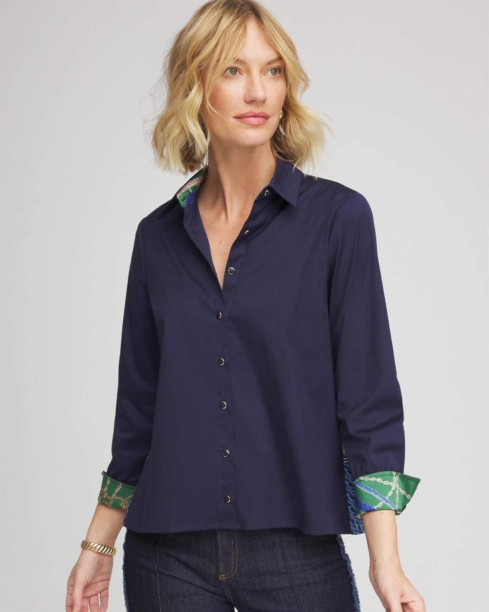 Chico's Clothing Rope Status Nautical Shirt