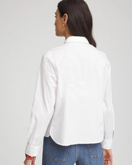 Chico's Clothing Crystal Heart Poplin Shirt