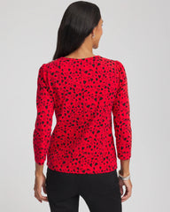 Chico's Clothing Lover Girl Button Heart Tee