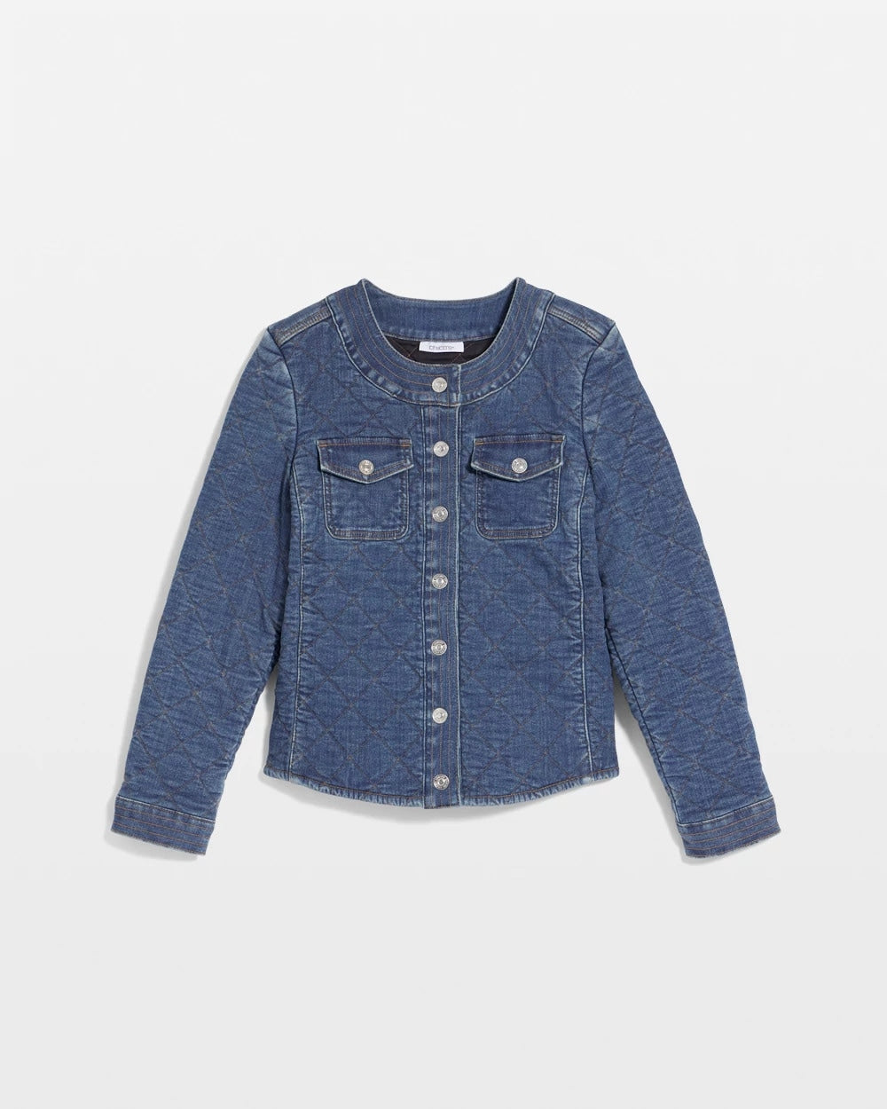 Chico's Clothing Quilted Denim Jacket