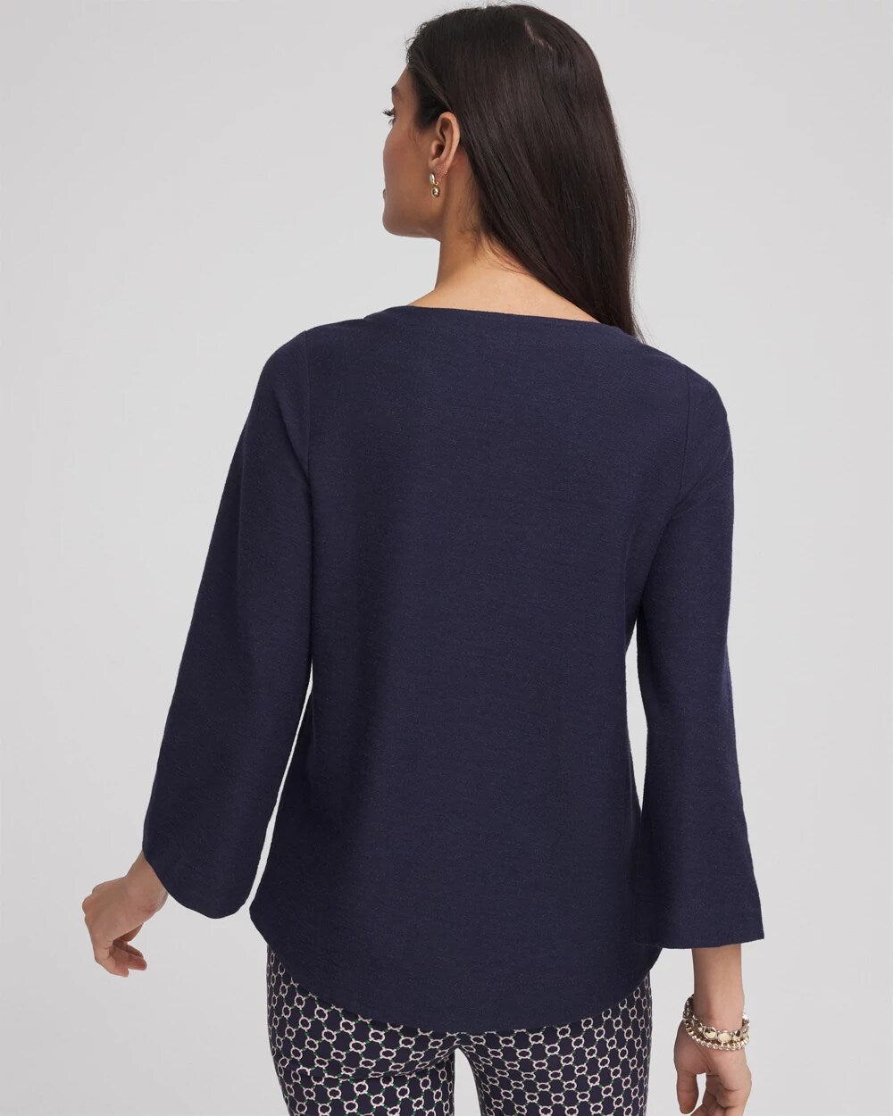 Chico's Clothing Denim Soutache Top