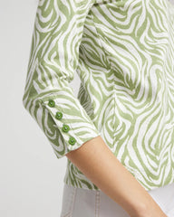 Chico's Clothing Pima Button Sleeve Tee