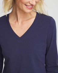 Chico's Clothing 3/4 Sleeve Perfect Tee