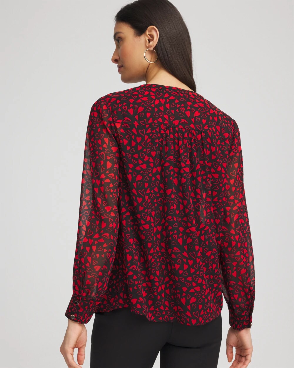 Chico's Clothing Lover Girl Georgette Blouse