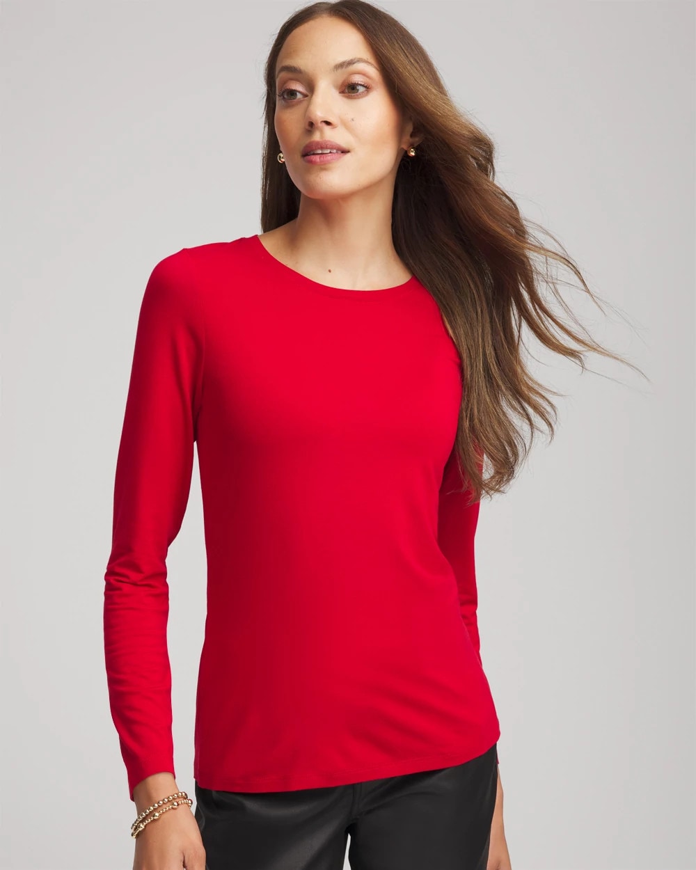 Chico's Clothing Touch of Cool™ Layering Tee