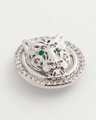 Chico's Jewelry Green Eye Tiger Clip-On Earrings