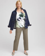 Chico's Clothing Sea-Print Touch of Cool™ Layering Tee