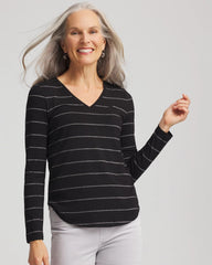 Chico's Clothing Touch of Cool™ Lurex Layering Tee