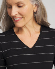Chico's Clothing Touch of Cool™ Lurex Layering Tee