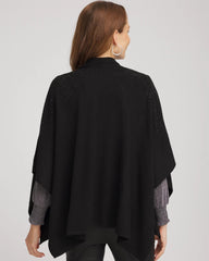 Chico's Clothing Embellished Shawl Collar Ruana