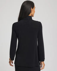 Chico's Clothing Travelers™ Button Mockneck Top