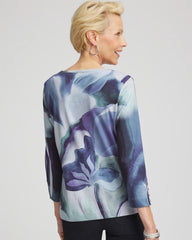Chico's Clothing Pima Button Sleeve Tee