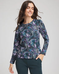 Chico's Clothing Zenergy® Soft Brushed Scattered Top