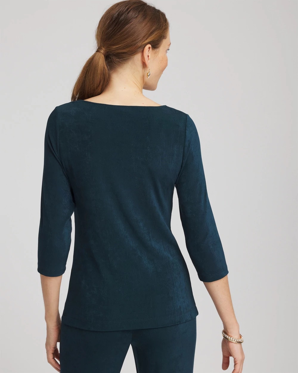 Chico's Clothing Travelers™ Asymmetrical 3/4 Sleeve Top