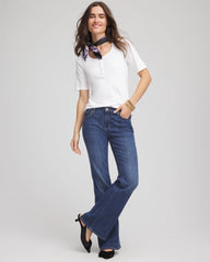 Chico's Clothing Pima Cotton Henley Tee