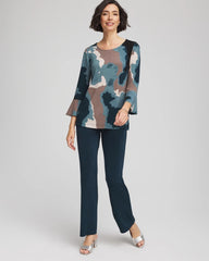 Chico's Clothing Travelers™ Crystal Flounce Sleeve Tunic