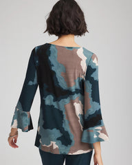 Chico's Clothing Travelers™ Crystal Flounce Sleeve Tunic
