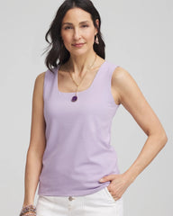 Chico's Clothing Contour Cotton™ Square Neck Tank