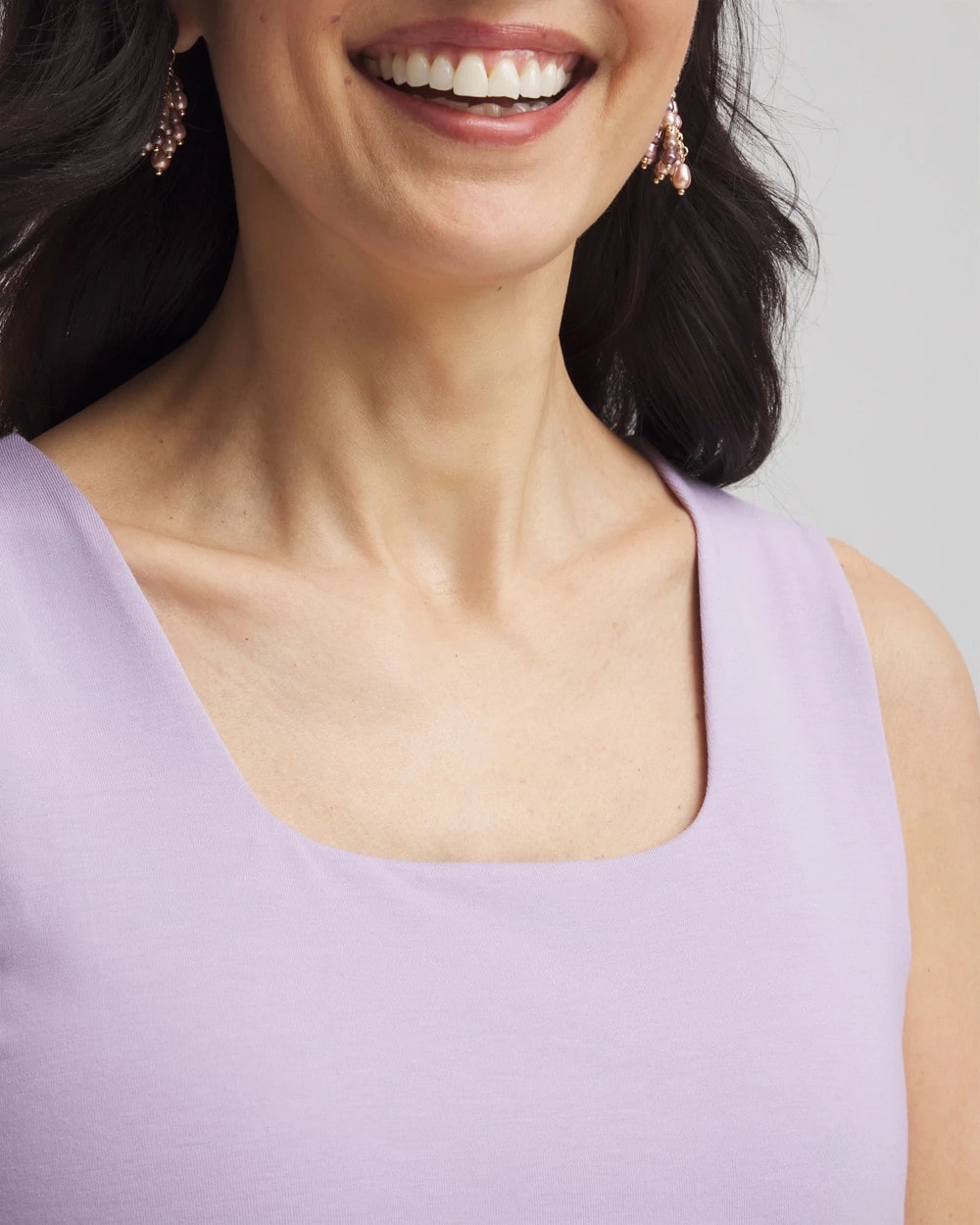 Chico's Clothing Contour Cotton™ Square Neck Tank