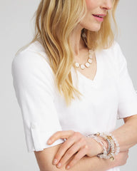 Chico's Clothing Everyday V-Neck Pima Tee