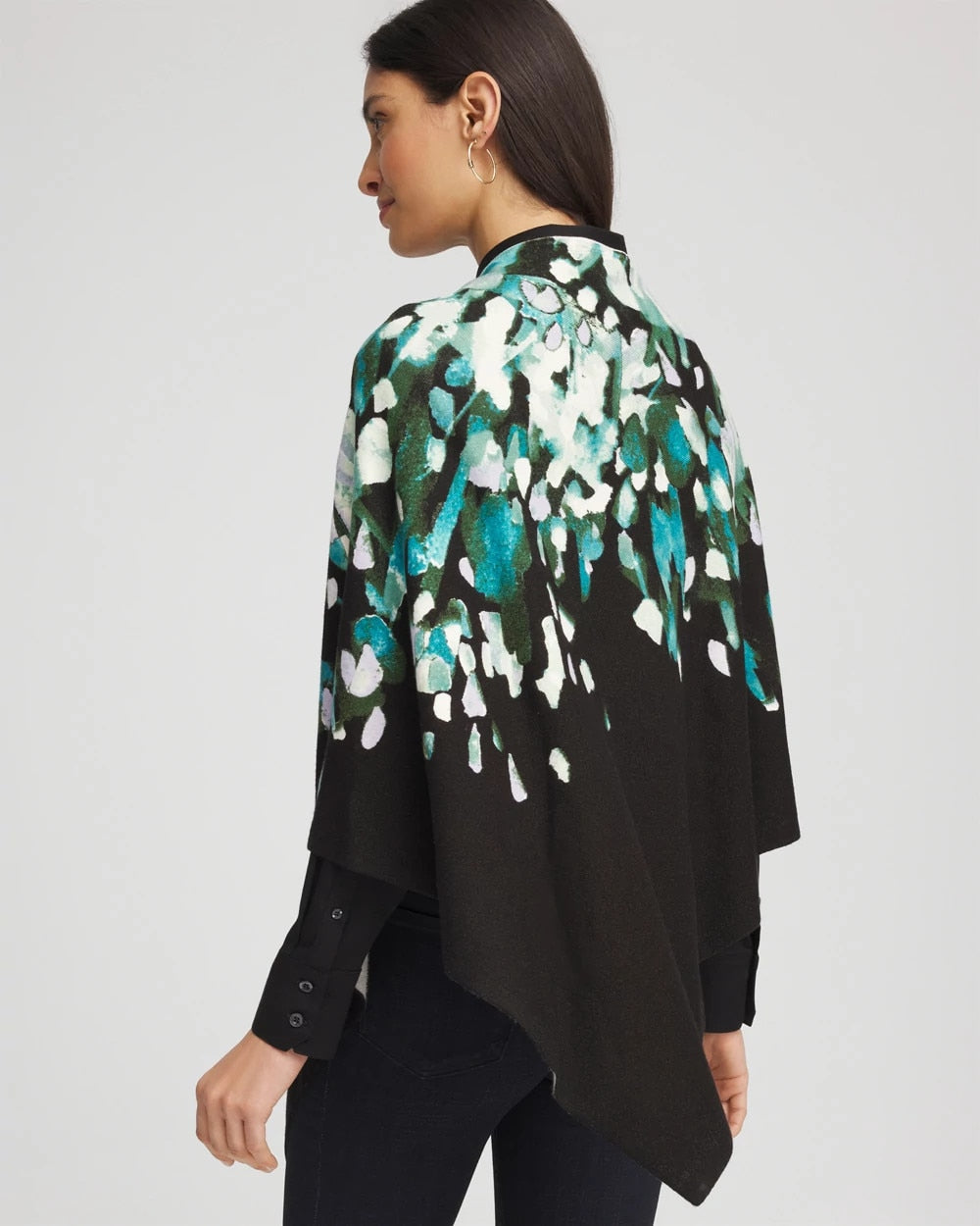 Chico's Clothing Convertible Knit Boatneck Poncho