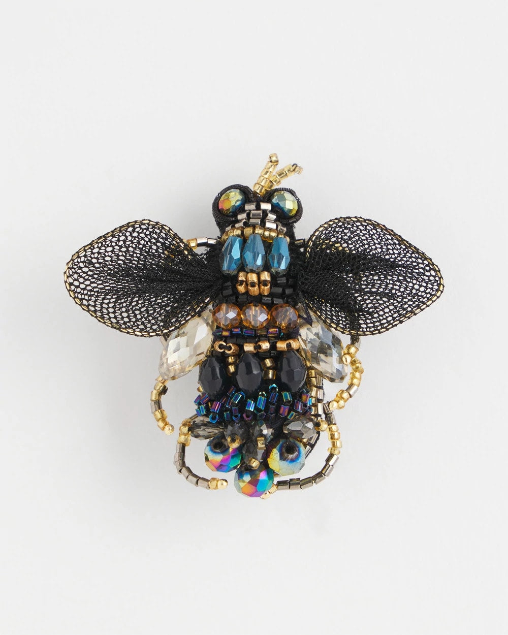 Chico's Jewelry Beaded Bee Brooch