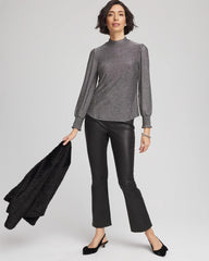 Chico's Clothing Sparkle Smocked Top