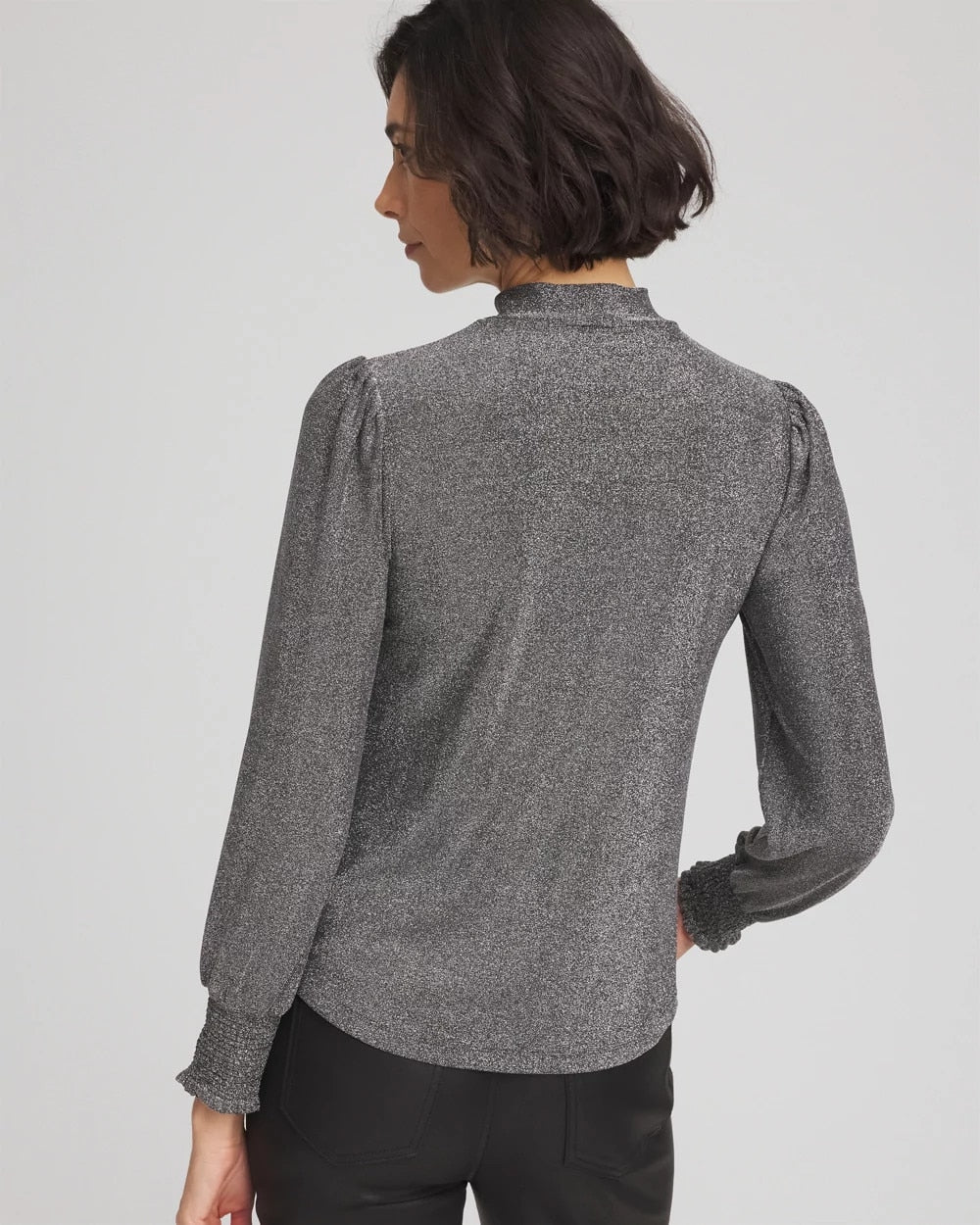 Chico's Clothing Sparkle Smocked Top