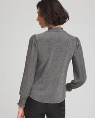 Chico's Clothing Sparkle Smocked Top