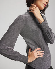 Chico's Clothing Sparkle Smocked Top